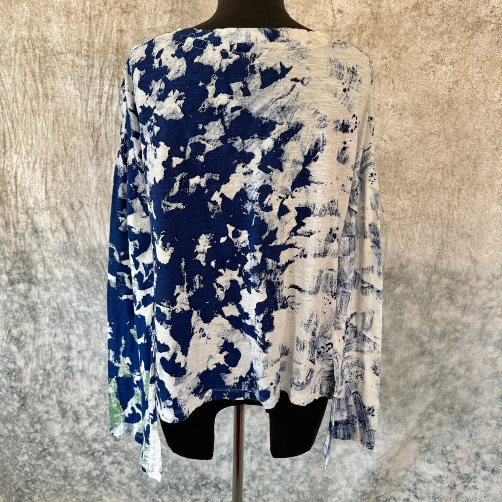 Akemi + Kin Asymmetrical Paint Print Long Sleeve - Small - Picture 3 of 8